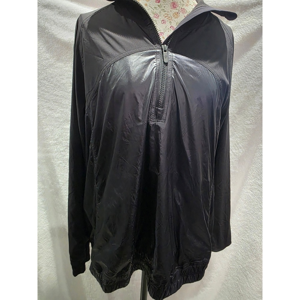 Lululemon Black Half Zip Windbreaker All Roads Pullover Jacket Womens Sz 12 Gym - Picture 3 of 10